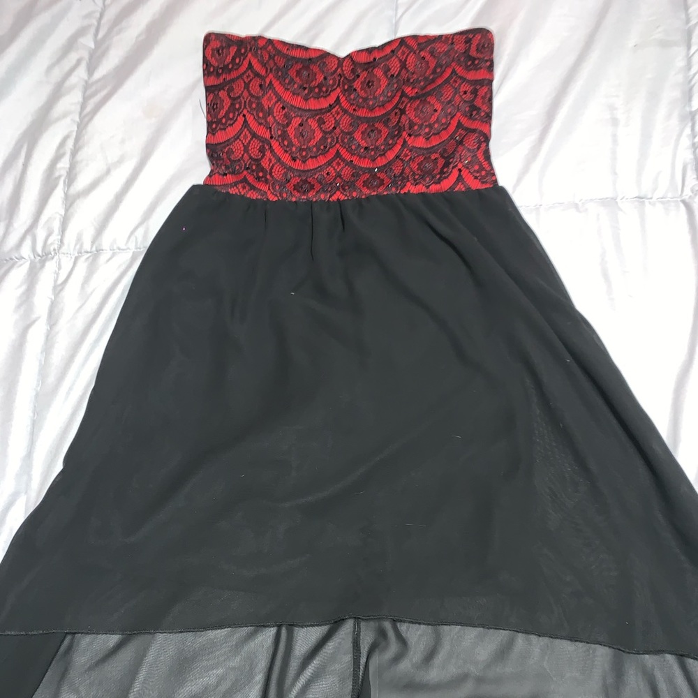 Girls black and red dress